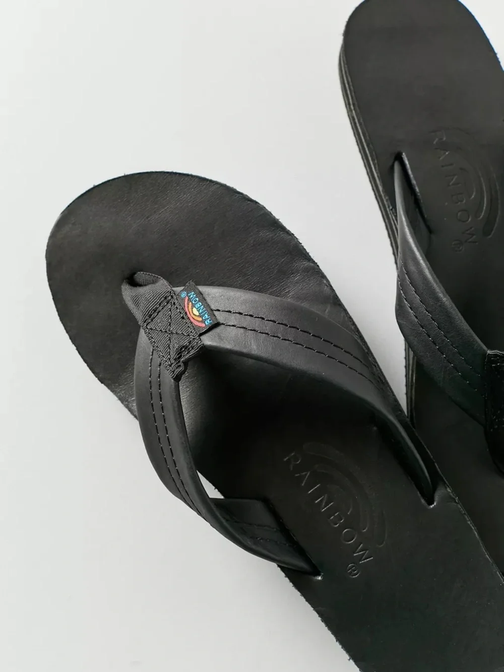 Rainbow Men’s Black Flip Flops